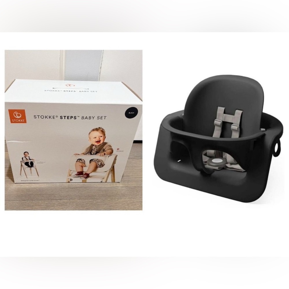 Stokke Steps Baby Set - Black Infant Seat Insert - cushion included